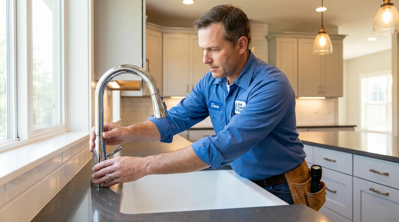 Kitchen faucet installation by Johns Plumbing LLC in Spanish Fork