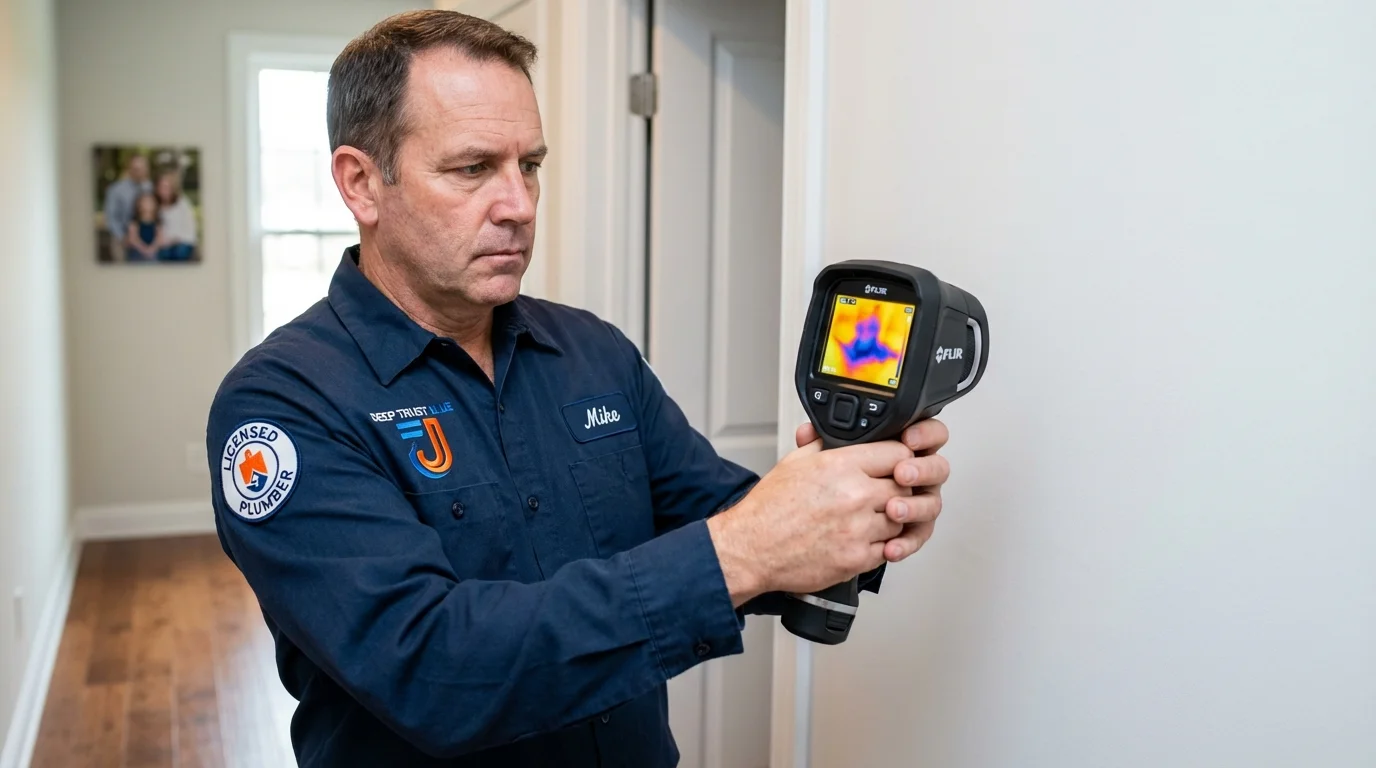 Thermal imaging leak detection by Johns Plumbing LLC in Spanish Fork